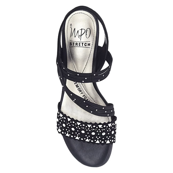 Impo Gatrina Women's Memory Foam Stretch Wedge Sandals, Black Size 8.5M - Picture 5 of 7